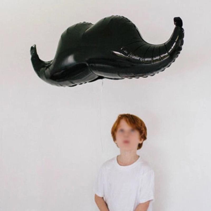 Moustache Foil Helium Balloon, Black Mustache Shape Foil Balloons Moustache Foil Helium Balloon, Black Mustache Shape Foil Balloons